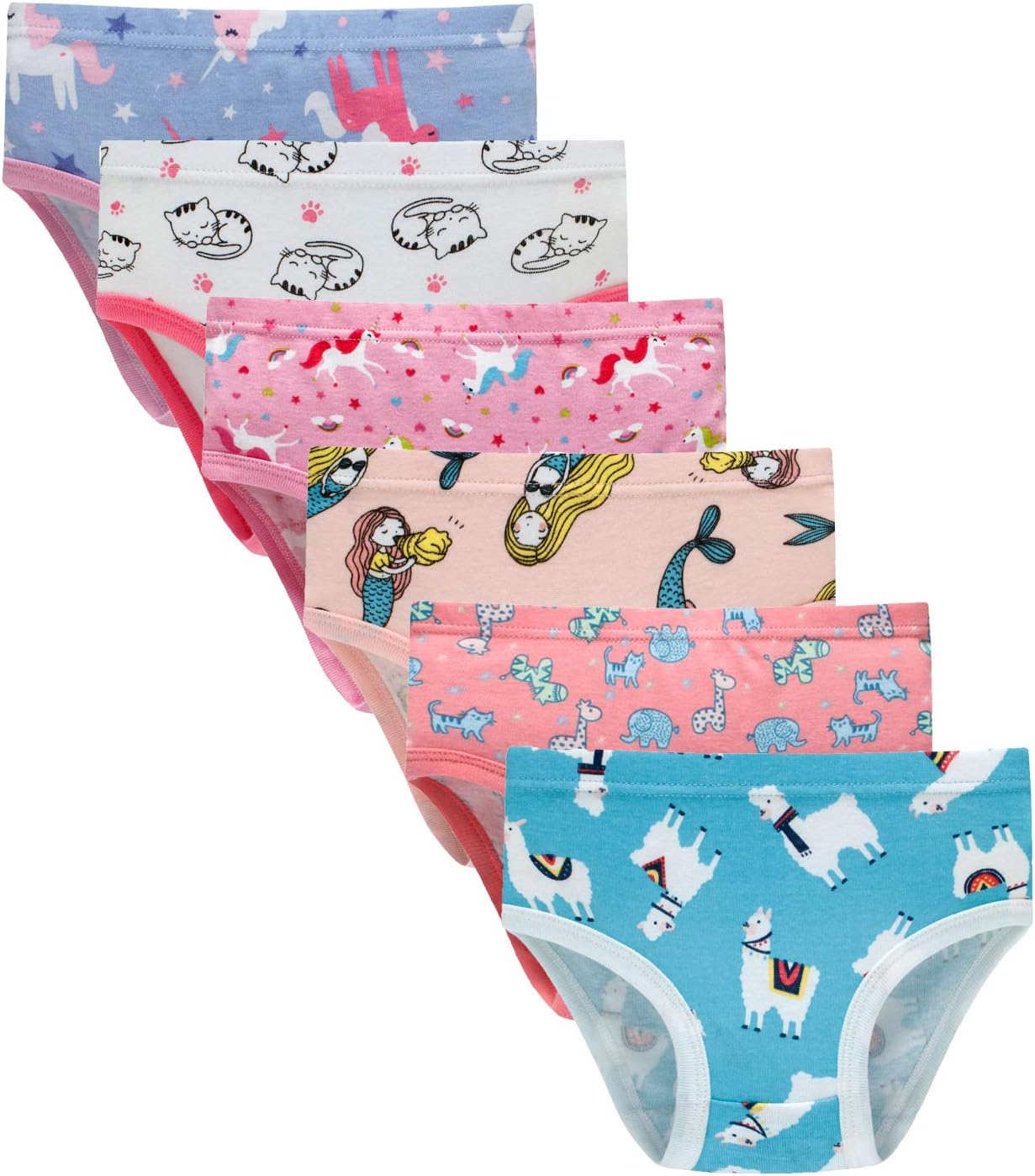 HahanHahan Baby Soft Cotton Panties Cotton Little Girls Underwear Toddler Briefs