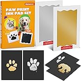 Nabance Inkless Paw Print Kit for Dogs, Cats & Babies with 2-Pcs Ink Pads, Clean Touch Dog Nose & Baby Handprint Kit, Mess Free Pet Paw Print Impression Kit, Keepsake Gifts for Pet Lovers, New Moms