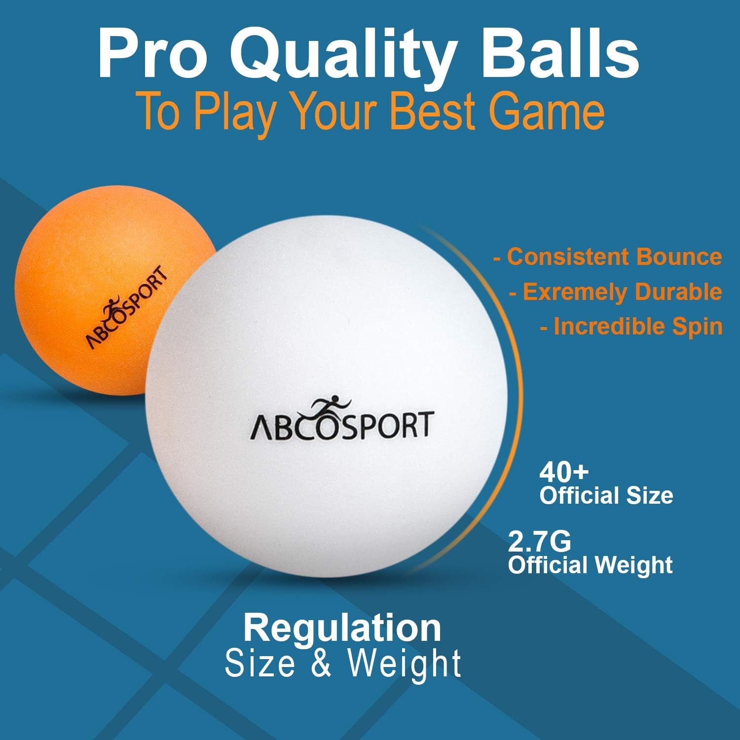 Abco Tech Ping Pong Paddle & Table Tennis Set - Pack of 4 Premium Rackets and 6 Table Tennis Balls - Soft Sponge Rubber - Ideal for Professional and Recreational Games - 2 or 4 Players : Sports & Outdoors