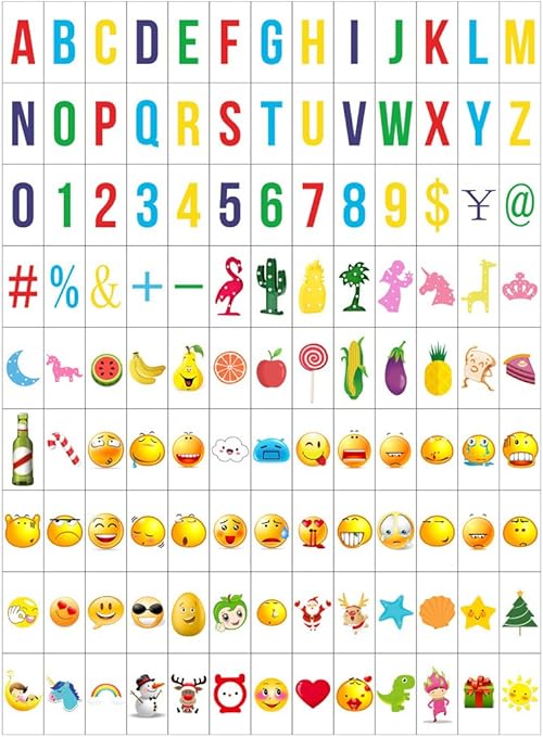 Amazon Com Ai Life 126pcs Cinematic Light Box Colored Emoji