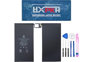 HXPKH A1577 Tablet Battery for Apple iPad Pro 12.9" 1st Gen A1584 A1652 Wi-Fi/Cellular ML0G2LL/A ML0Q2LL/A ML0U2LL/A ML0H2LL/A ML0R2LL/A ML3N2LL/A ML3W2LL/A ML3Q2LL/A ML3Z2LL/A with Toolkit 10307mAh