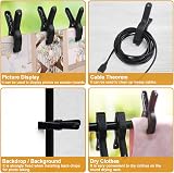 Coideal 6 Pack Nylon Spring Clamps 4.5 Inch Large Heavy Duty Backdrop Clips view 5