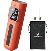 ETENWOLF P200 Electric Ball Pump 2000mAh Air Pump for Sports Balls | with Preset Gauge and Digital LCD Display, Fast Inflation &amp; Deflation for Basketball Soccer Volleyball Football