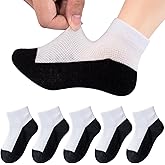 Meeshine Baby Boys Girls Socks Toddler Ankle Cute Cotton Low Cut Thin Mesh No Show Crew Socks for Unisex Kids