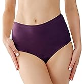 REELINDRY Washable Incontinence Underwear for Women 2 oz Leak Proof Absorbent Briefs for Postpartum Bladder Leakage 1 Pack (Berry, M)