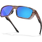 CARFIA Sport Cycling Polarized Sunglasses for Men Driving Fishing Hiking Boating Square Wrapround Glasses