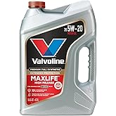 Valvoline MaxLife Extended Protection High Mileage 5W-20 Full Synthetic Motor Oil 5 Quart