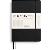 LEUCHTTURM1917 - Notebook Hardcover Composition B5-219 Numbered Pages for Writing and Journaling (Black, Ruled)