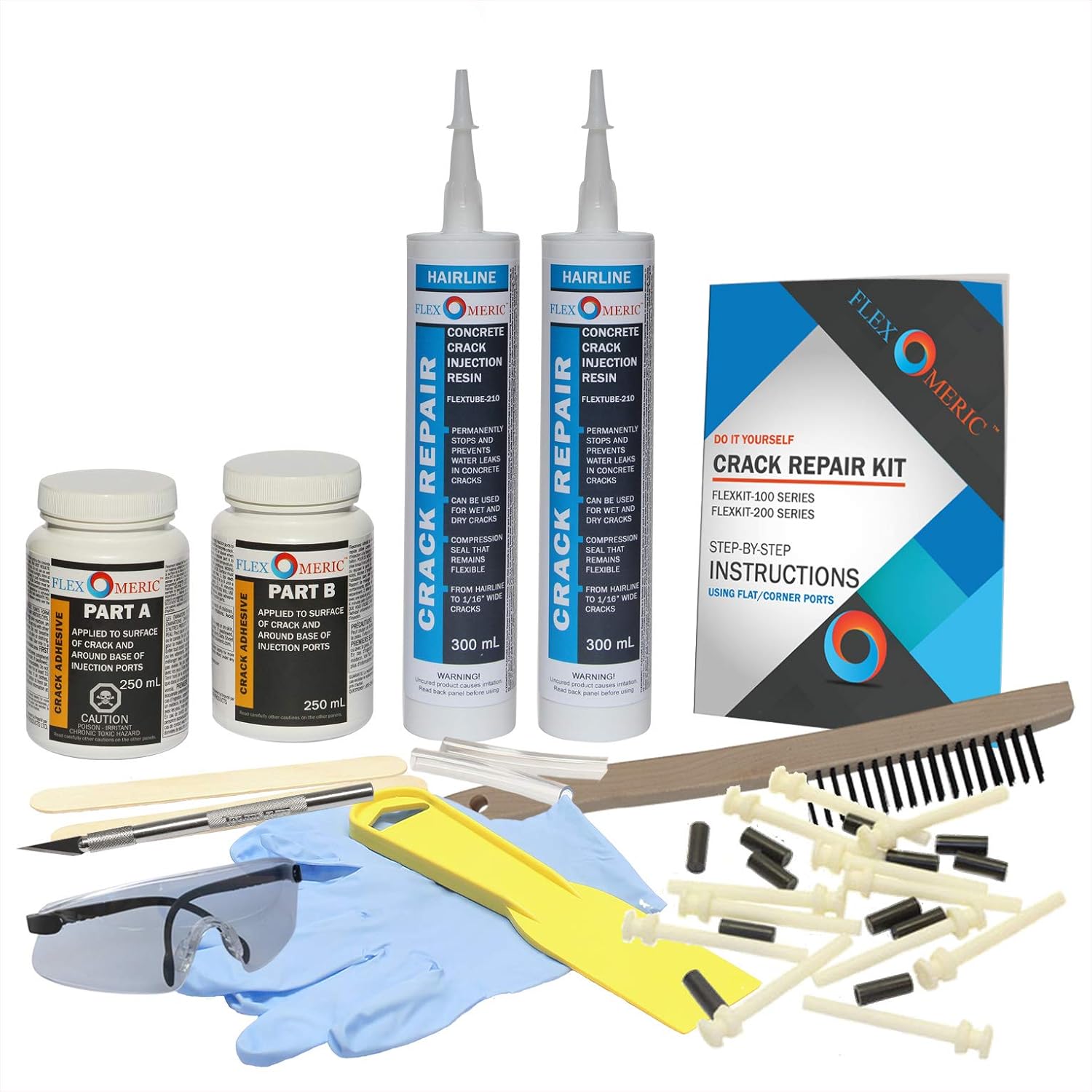 DIY Drill Foundation Crack Repair Kit Polyurethane Foam Hairline to