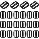 uxcell Tri-Glide Slider, Plastic Slide Clip, Adjustable Webbing Triglides Slider Buckle Replacement for Backpack