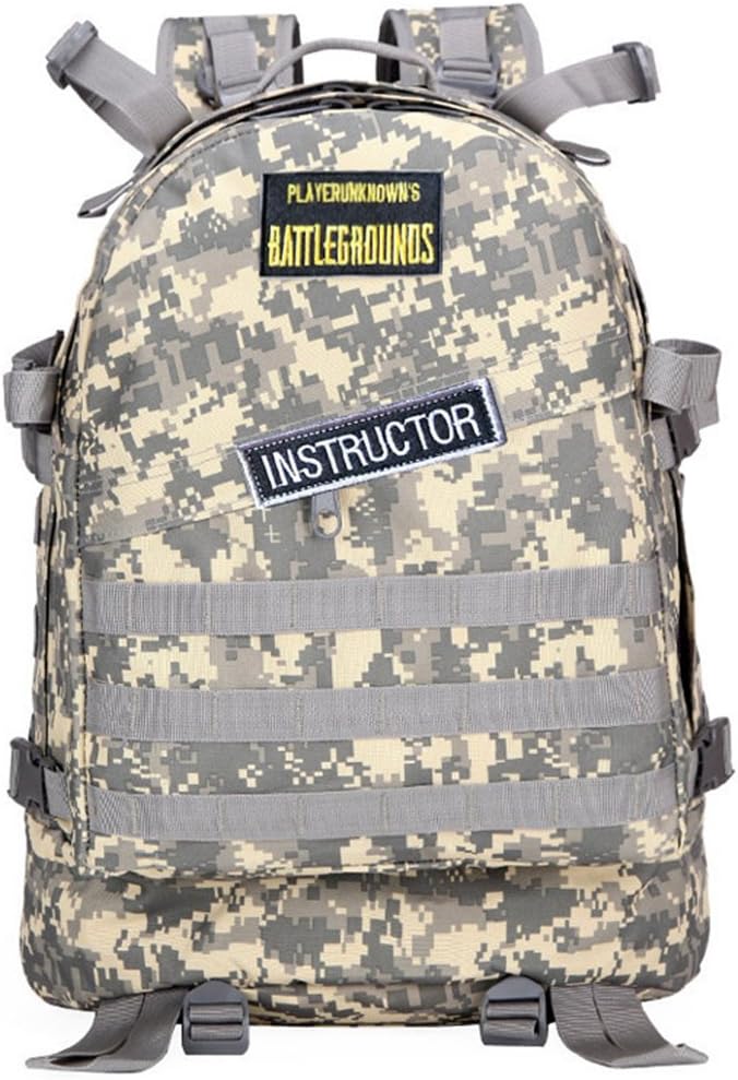 USAMYNA PUBG Level 3 Backpack Tactical Military Assault Backpack Waterproof Bag Rucksack Sport Outdoor Gear For Hunting Camping Trekking with USB Charging Winner Winner Chicken Dinner (ACU)