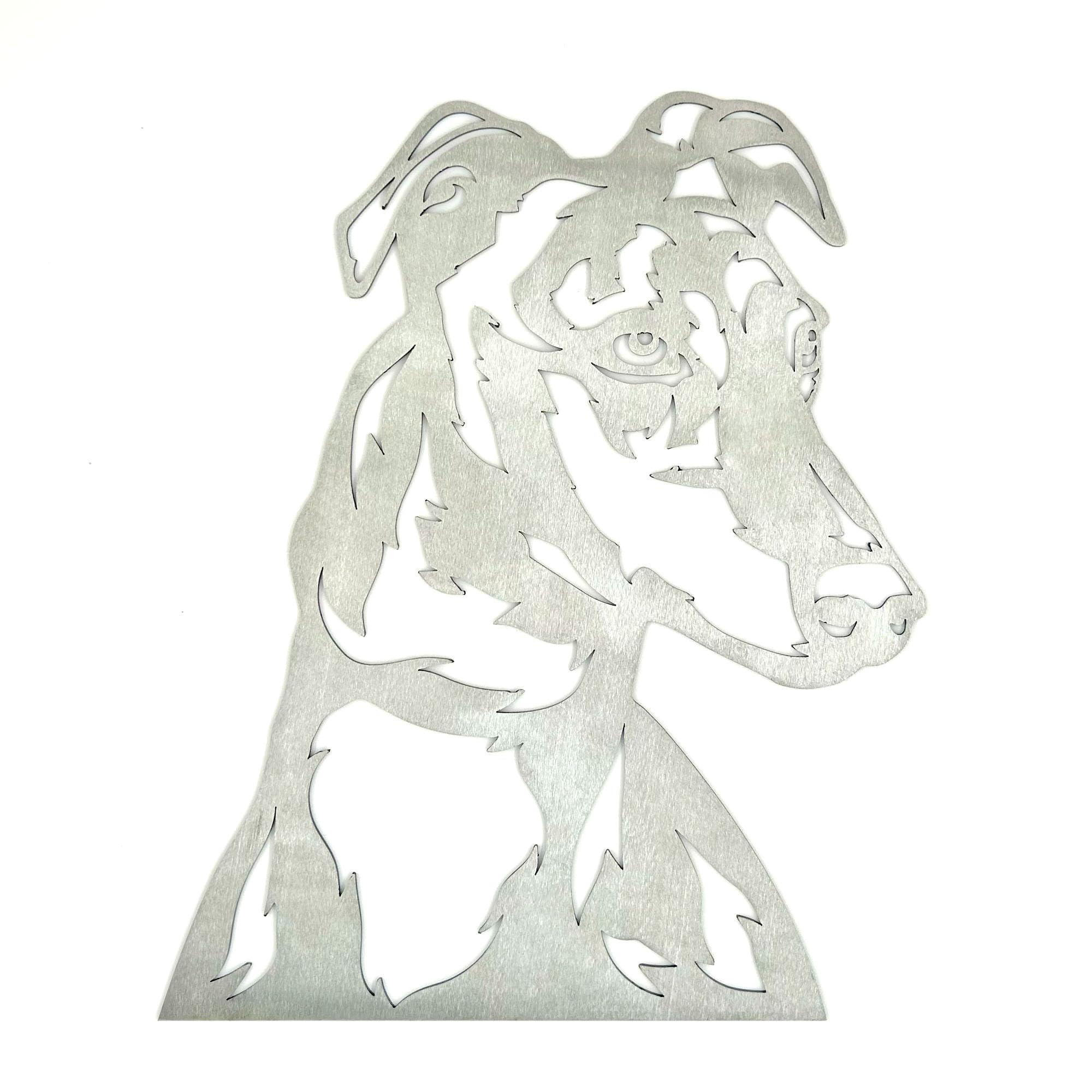 Image Industry Greyhound Portrait Steel Sculpture – Pet Art Gift – Gift for Dog Lovers - Medium 270 x 322 mm