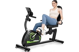 JELENS Caromix Recumbent Exercise Bike for Adults Seniors, Stationary Bike for Home with Comfortable Seat and Heart Rate Handle, Magnetic Resistance Indoor Cycling Bike with 300LBS for Cardio Workout