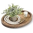 Amazon.com: Oval Tray for Coffee Table - 16×11.8in Decorative Trays for ...