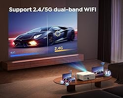 YABER Pro Y9 5G WiFi Bluetooth Projector, 15000LM