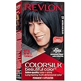 Revlon Colorsilk Beautiful Color, Natural Blue Black [12] 1 ea (Pack of 6)