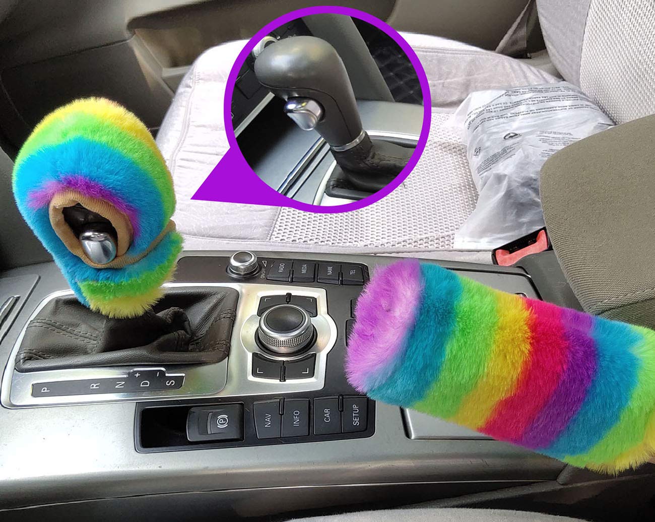 Copri Freno A Mano Auto Bling Bling - Con Strass, Universale, Decorativo - Foto 7