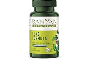 Banyan Botanicals Lung Formula – Organic Respiratory Support for Lung Health – Plant-Based Blend with Licorice, Tulsi Leaf, and Other Lung Health Herbs – 90 Tablets – Non GMO Fair for Life Vegan