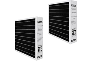 2 Pack X7935 MERV 16 Air Filter, 2 Pack, Clean Carbon Healthy Climate, Filter Media Replacement for HCC14-23 Lennox & Honeywe