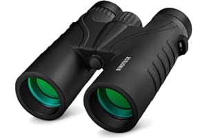 Binoteck 10x42 Binoculars for Adults - Professional HD Roof BAK4 Prism Lens Binoculars for Bird Watching, Hunting, Travel, Sports, Opera, Concert, with Carrying Bag (1.0 lbs)