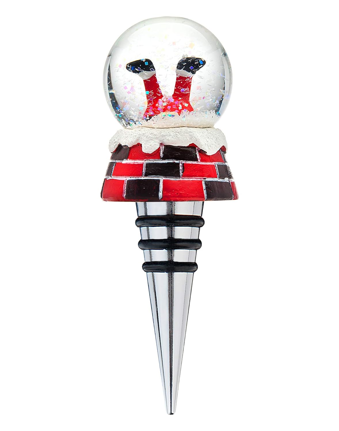 Kitchen & Dining Santa Holiday Wine Bottle Stopper Christmas Upside