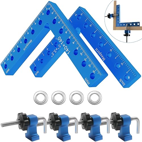 Angle Tensioner 90 Degree Wood Welding Metal Aluminium Frame Tensioner Adjustable Angle Clamp Positioning Angle Clamp Right Angle 4-Piece Set Picture Frame Corner Clamp Angle Clamp - View #9