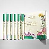 APUREE Organic Cuticle Oil Set: 100% Bio-Based(6pcs)|Nail Strengthener Growth Oil|Moisturizes Extra Dry Cuticles for Brittle Peeling Breaking Thin Nails|USDA Verified|Manicure Prep|Vegan