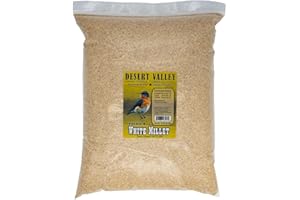 DESERT VALLEY SUPPLY Desert Valley White Millet Seed, All Natural, Non-GMO Premium Wild Bird Food for Cardinals, Finch, Song Birds, Buntings and More (10 Pounds)