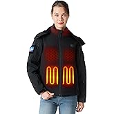 XELTEN Professional Women's Heated Jacket with 12000mAh Large Capacity Battery Pack