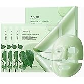 ANUA Heartleaf 70 Soothing Collagen Mask, Overnight Face Mask for Glass Skin, hyaluronic acid, Collagen, Soothing & hydration Facial Mask for Sensitive Skin, Natural Color, Korean Skin Care (38g, 4ea)