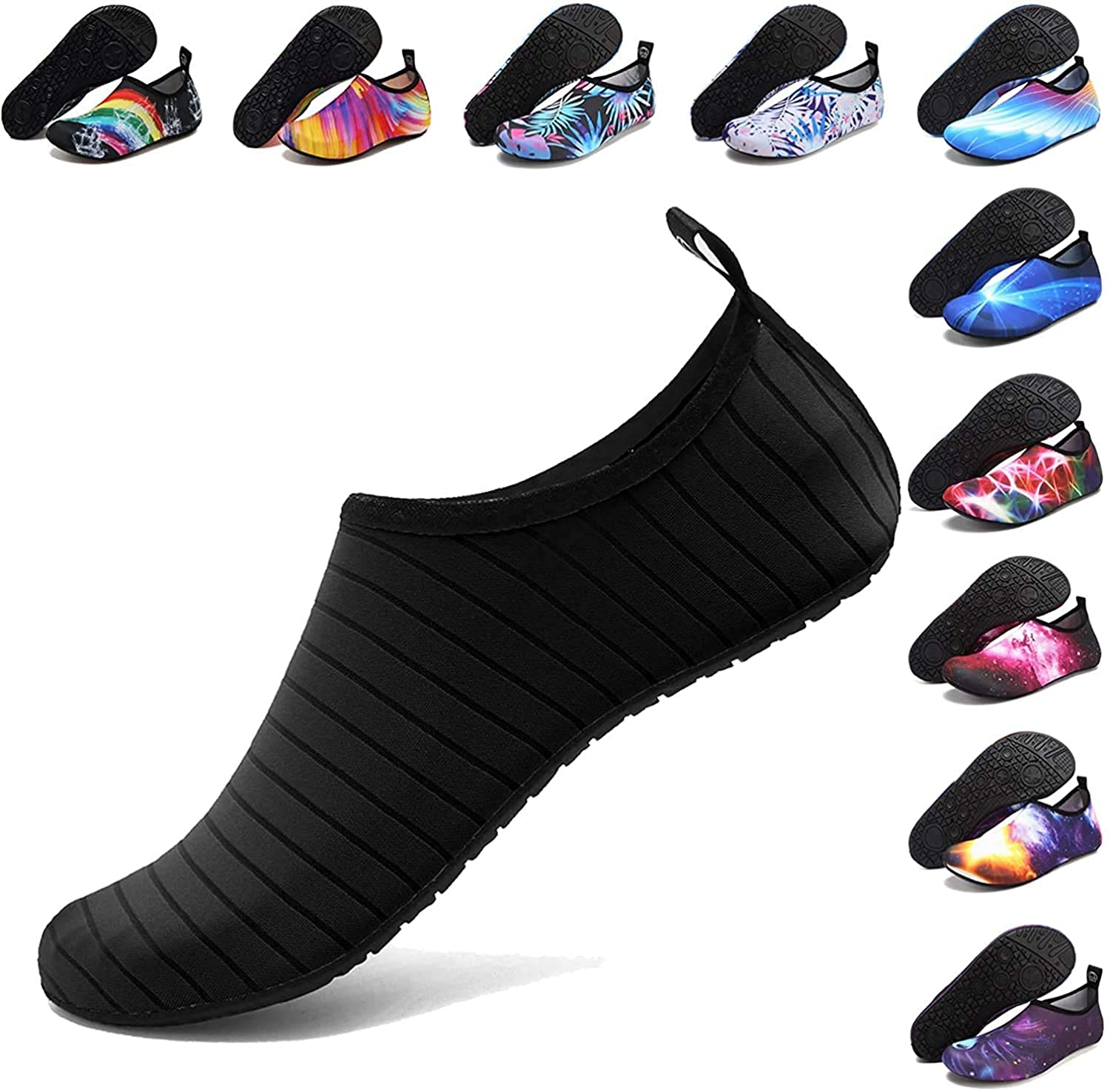 ANLUKE Water Shoes Barefoot Aqua Yoga Socks Quick-Dry Beach Swim Surf Shoes for Women Men