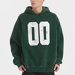 FAIABLE Men's Oversized Hoodies Pullover Graphic