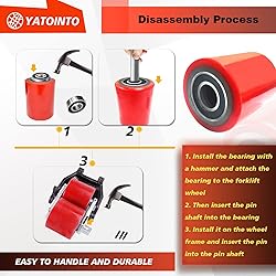 YATOINTO Pallet Jack/Truck Load Wheels Full Set