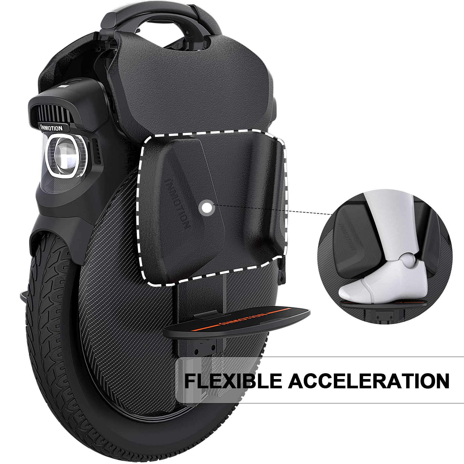 I INMOTION V11Y Electric Unicycle with Power Pads