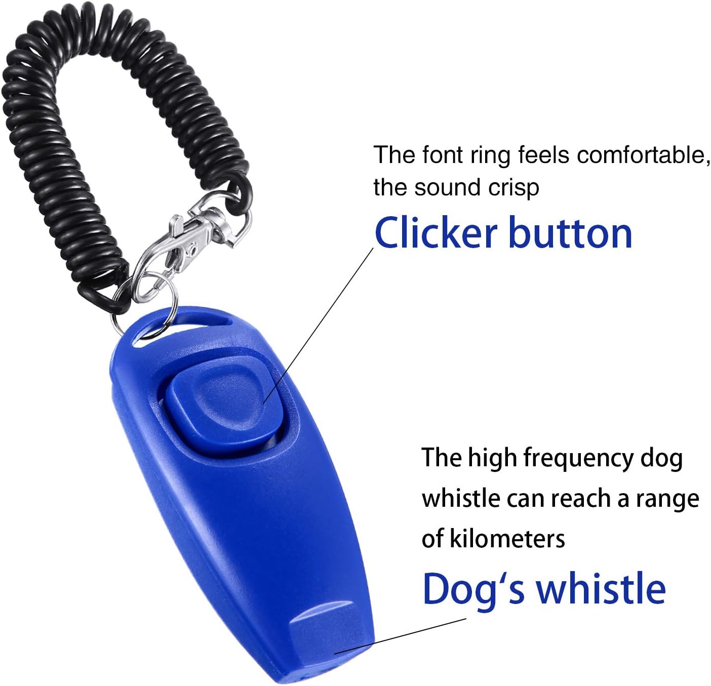 Tatuo 2 Pack Dog Whistle to Stop Barking Training Tools Dog Whistle 2