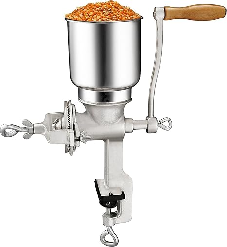 Amazon Com Premium Quality Cast Iron Grain Grinder Or Corn Grinder Grain Mill Or Corn Mill Kitchen Dining