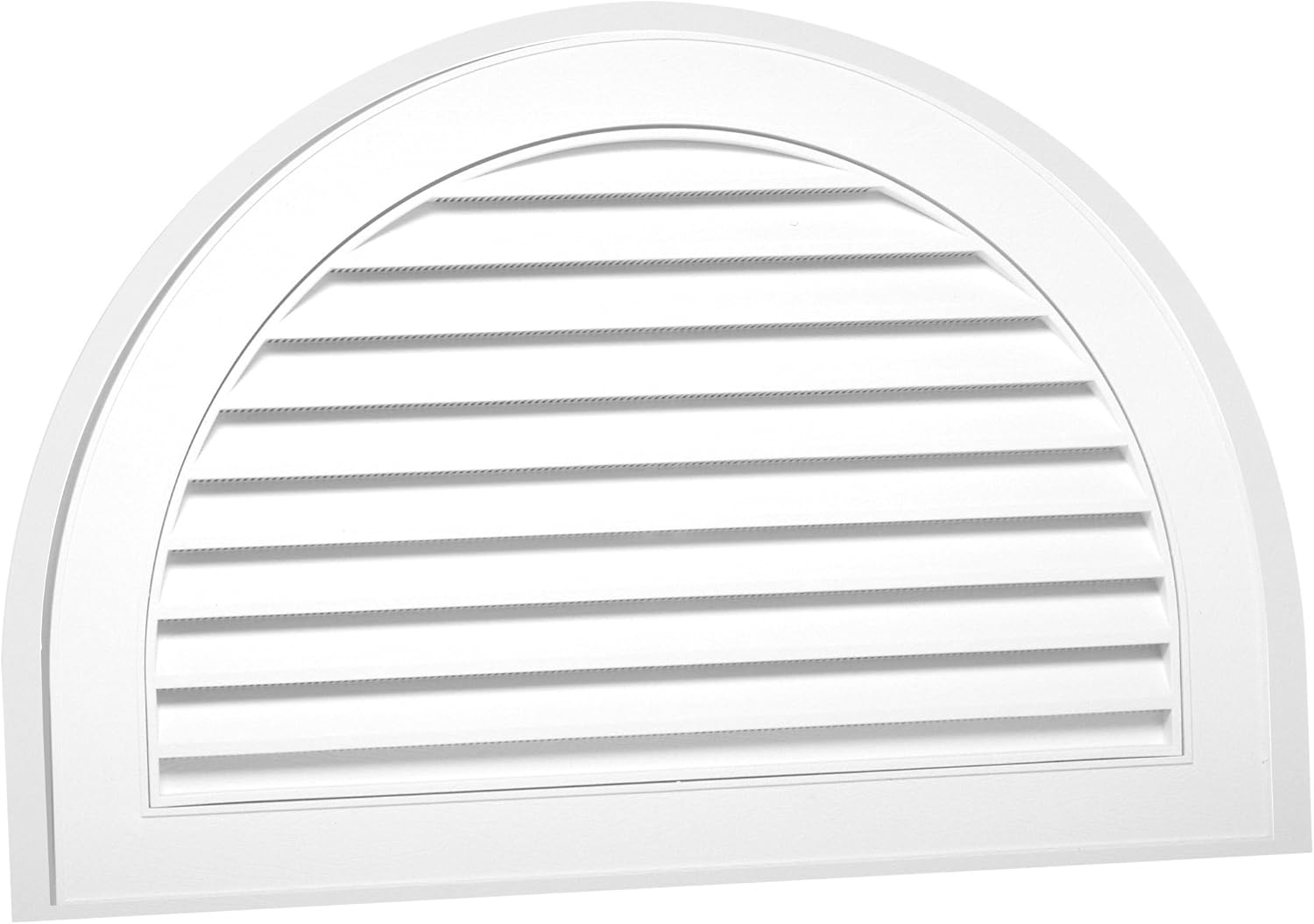 Duraflo 626093 00 18 Inch Half Moon Decorative Gable Vent White