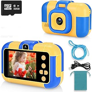 ASIUR Kinder Digitalkamera 1080P HD Video Wiederaufladbare Spielzeugkameras Kinder Camcorder für Mädchen und Jungen 3-8 Jahre alt Geburtstag Weihnachten Neujahr Geschenk (Blau)