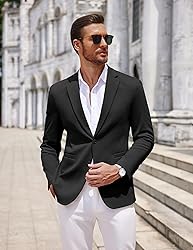 COOFANDY Men's Casual Knit Blazer Suit Jacket