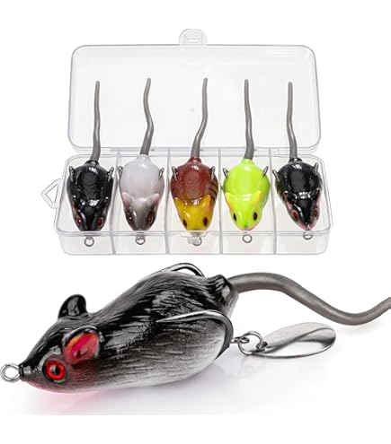 LIVE TARGET LiveTarget MHB60T404 Field Mouse Freshwater Hollow Body Series, Black/Black : Sports & Outdoors