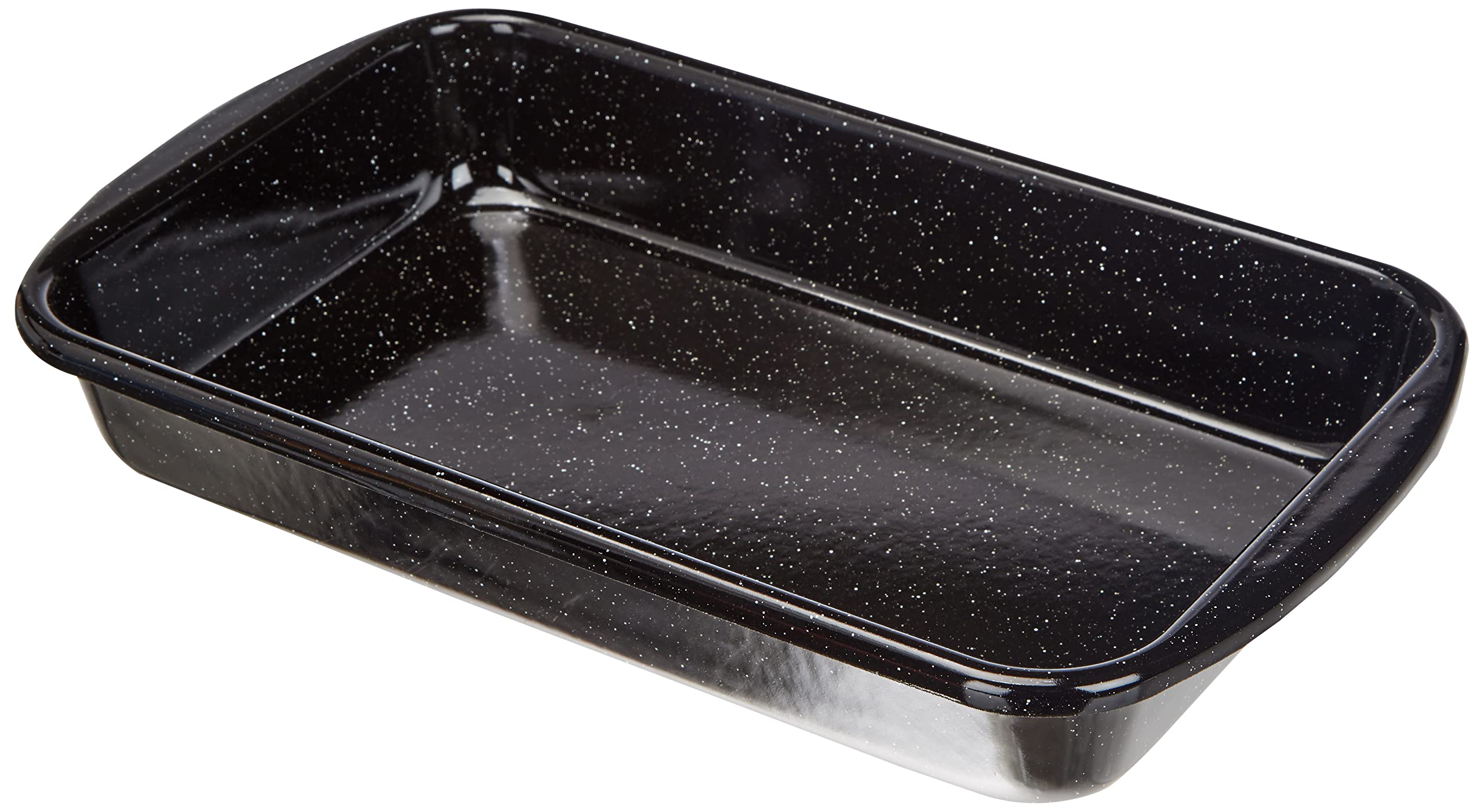 Riess, 0434-022, baking dish 32x19, classic baking and roasting dish, LWH 36x21.2x5.5 cm, weight 1 kg, enamel, black, frying pan, induction, baking dish, handmade in Austria