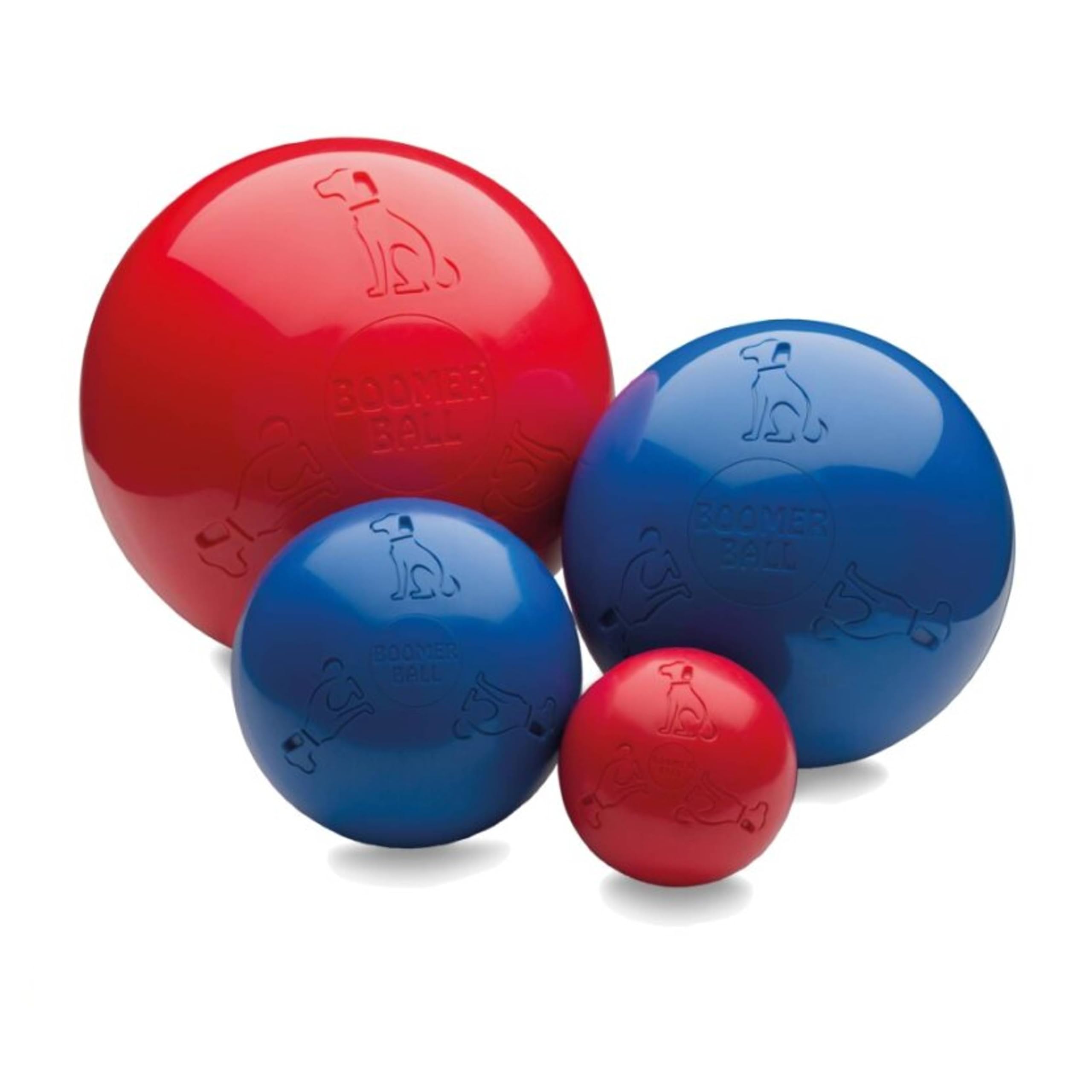 Boomer Ball 6 inch, Virtually Indestructible Best Dog Toy, Boredom Busting Football, Tough & Durable Medium Dog Ball, Floats on Water, Great for Mental Stimulation & High Energy Dogs, Assorted Colours