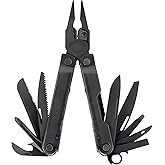 LEATHERMAN, Rebar Multitool with Premium Replaceable Wire Cutters and Saw, Black with MOLLE Sheath