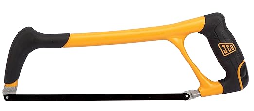 JCB Tools 12 HACKSAW, steel frame with PP and TPR coating, HSS blade, 22025275