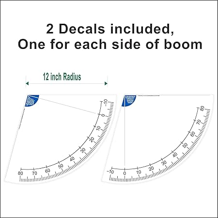 Amazon.com: Crane Boom Angle Indicator Decal Kit (12"): Office Products