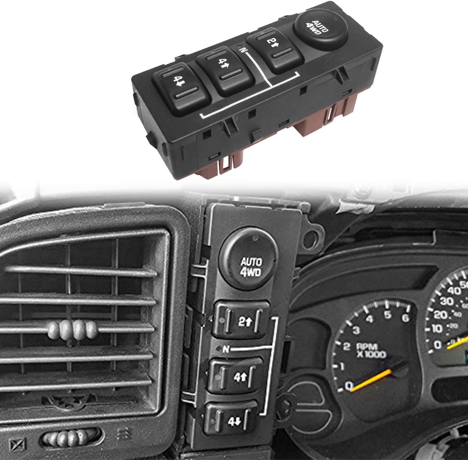 4WD Wheel Drive Switch Sierra Tahoe GMC Yukon AAIWA Transfer Case 4x4