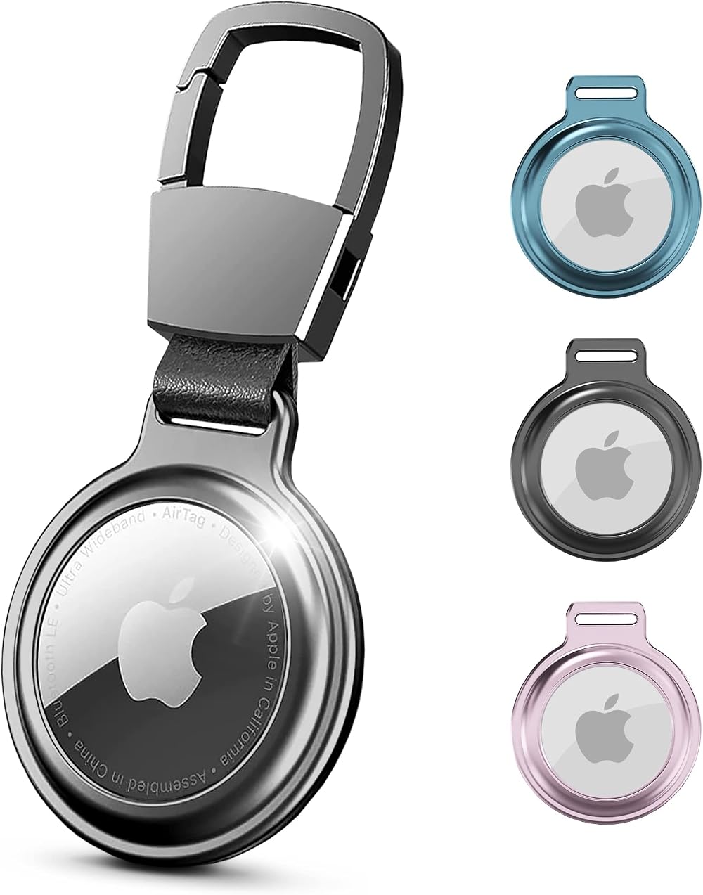 EMPIRE Metal Airtag Holder Keyring Case Magnetic Protective Sleeve Aluminum