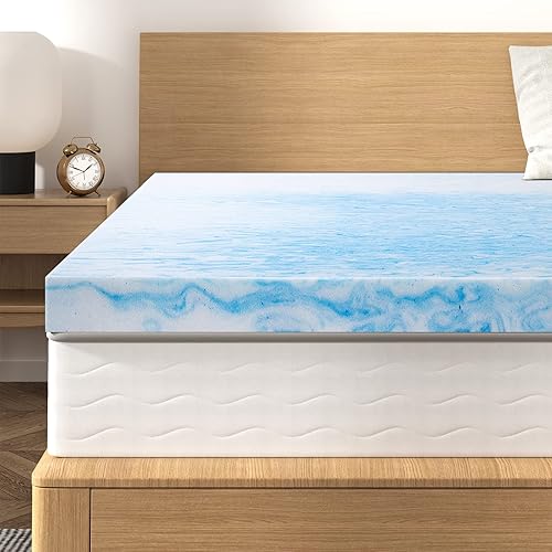 BedStory Inch Memory Foam Mattress Topper Twin Size, Gel Infused