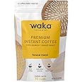 Waka Premium Instant Coffee Pouch — 100% Arabica Freeze Dried Beans — For Hot or Iced Coffee (3.5 Ounces, House Roast)