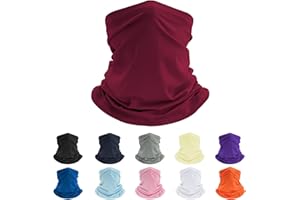 Pukavt Neck Gaiter Face Cover Mask Breathable Unisex Balaclava Sun Protection Cool Lightweight Windproof
